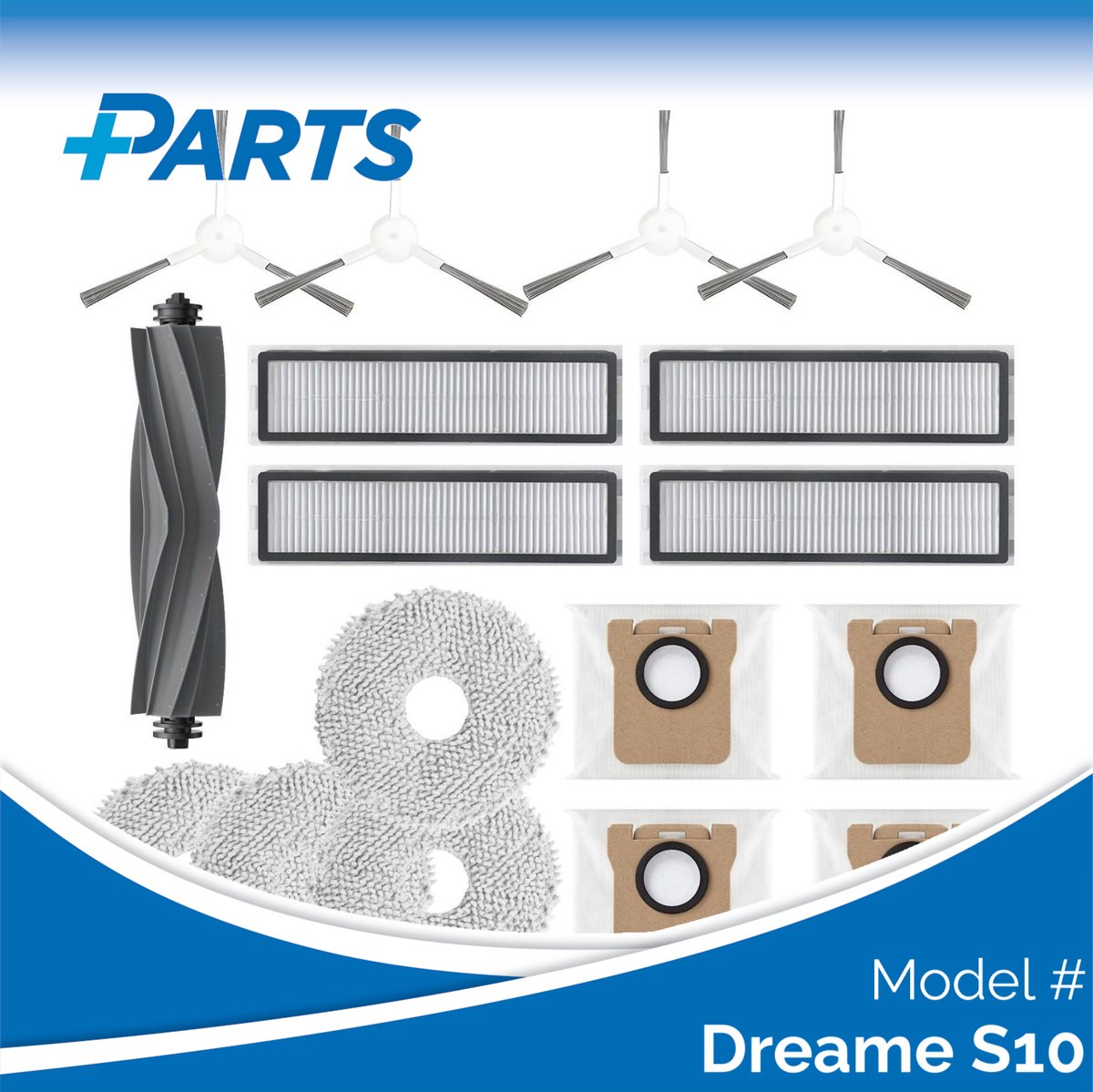 Dreame S10 Onderhoudsset (Plus.Parts® alternatief voor RAK11)
