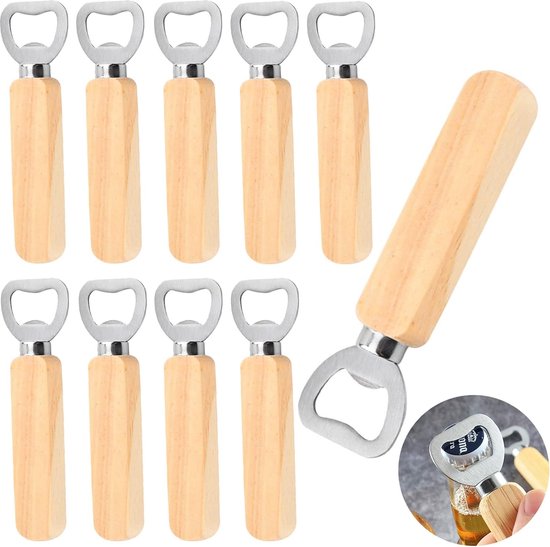 Bierbaum houten flesopener bedrukken | Promofit.nl