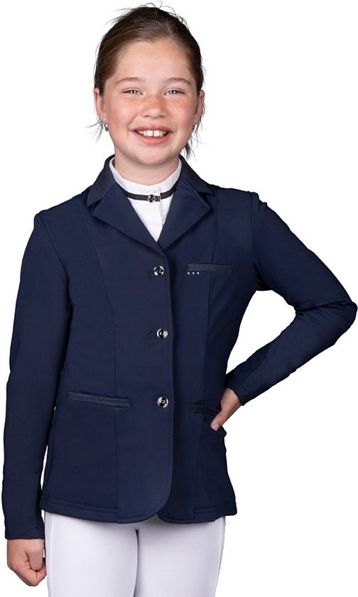 QHP Competitionshirt Riva Junior White - De Kroo Equestrian