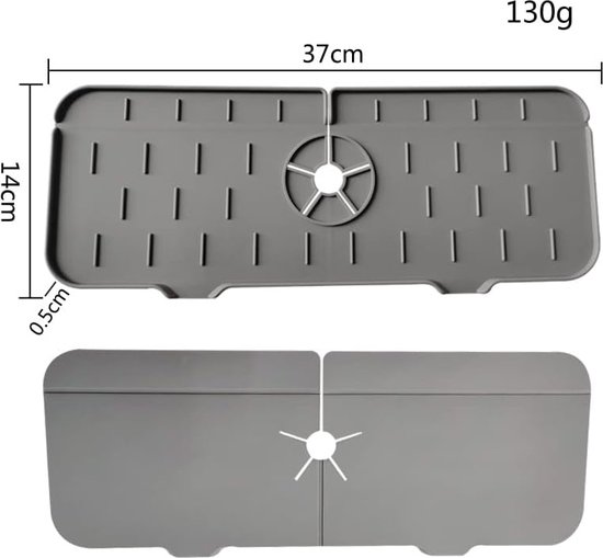 Siliconen gootsteenbak - antislip sneldrogende zeephouder voor keuken