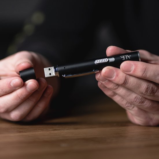 ALE zwarte laserpen - laser - USB oplaadbaar - laserstraal, UV licht, LED licht