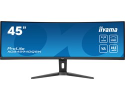 iiyama ProLite XCB4594DQSN-B1 - 45 inch - DQHD - VA - USB-Hub (3x) - Verstelbaar - USB-C Dock - KVM - Curved