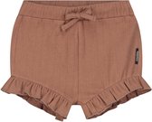 Sweet petit peuter short - Meisjes - Dark Red Brown - Maat 92