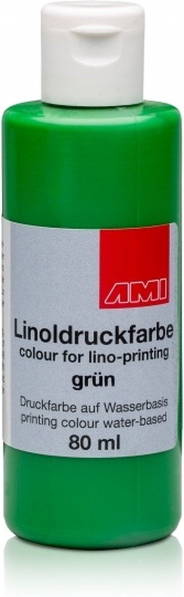 Linodrukverf 80 ml groen
