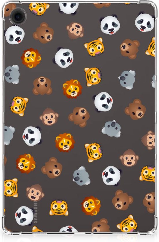Coque tendance adaptée pour Samsung Galaxy Tab A9 Plus Emojis Animaux