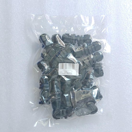 Prensaestopas De Cable Negro M14X1.5 Con Junta (roscado 0.157-0.315 In), 10 Piezas De Material PA Conector De Plástico De Nailon Con Arandela, Kit De