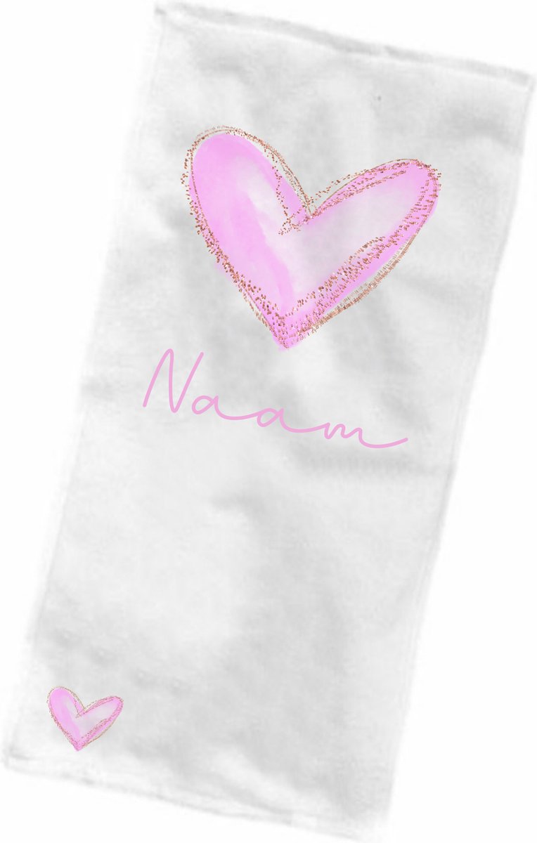 Strandlaken - Badhanddoek met print - Strandhandoek - Persoonlijk handdoek voor op het strand - Zwemmen - Badlaken met naam