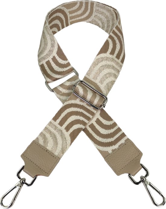 Qischa ® Bandoulière de sac - Bandoulière de sac - Bandoulière - Bandoulière - Riem de Tassen - Anse de sac - Riem réglable - argent, noir, bronze