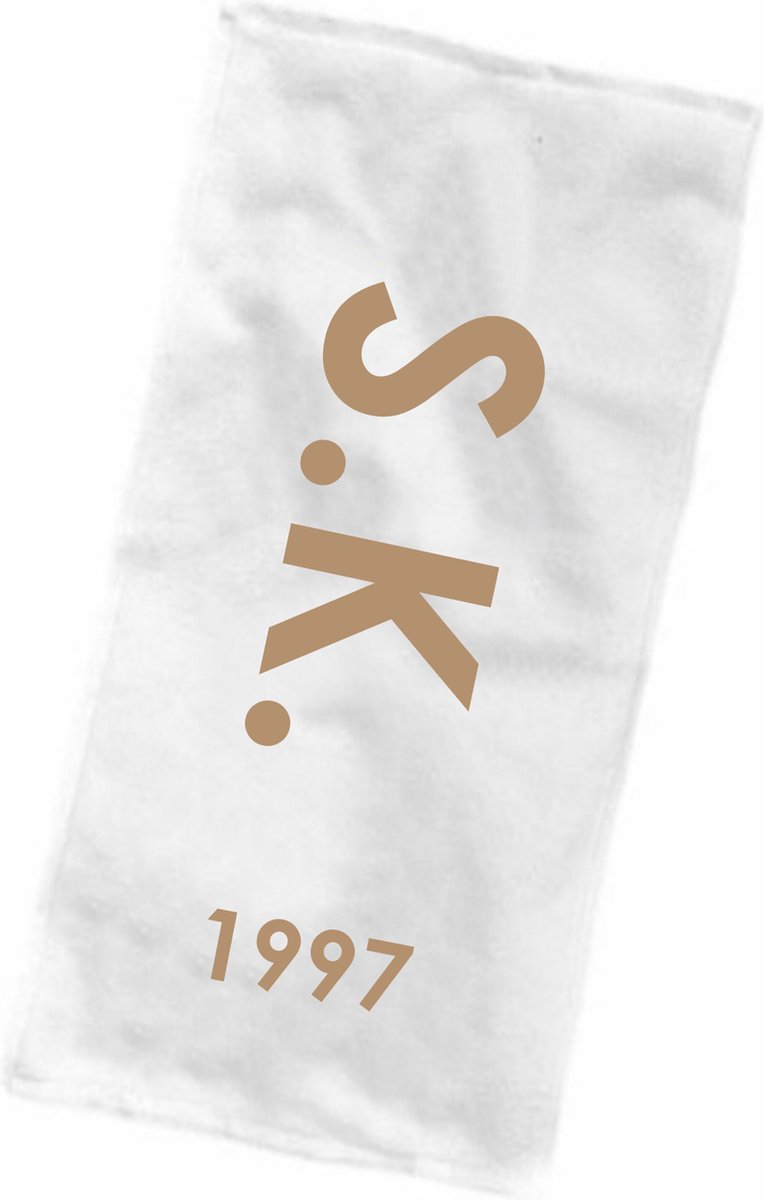 Strandlaken - Badhanddoek met print - Strandhandoek - Initialen - Zwemmen - Badlaken met tekst