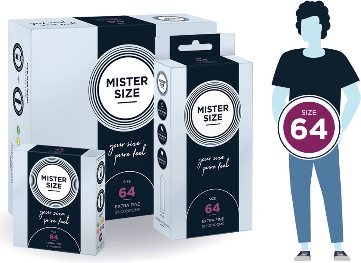 MISTER SIZE 64 (3 pack)