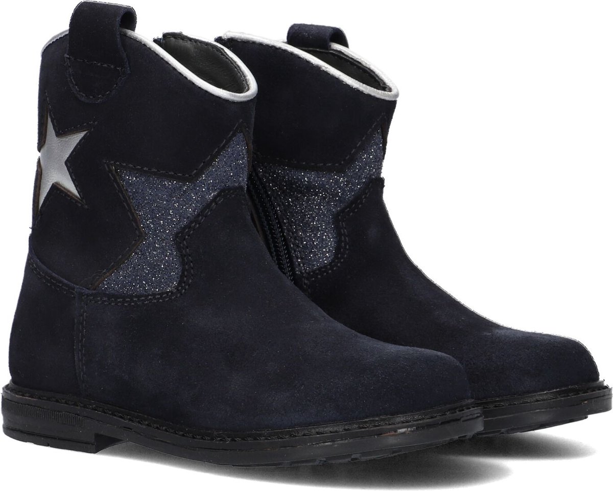 Pinocchio P1697 Enkellaarsjes - Enkelboots met rits - Meisjes - Blauw - Maat 25