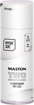 Maston 2K Top Coat - Anti Roest - Hoogglans - Wit (RAL 9010) - Spuitlak - 400 ml