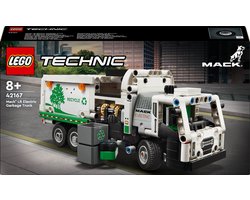 foto van LEGO Technic Mack LR Electric vuilniswagen - 42167