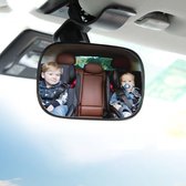 Achterbankspiegel voor baby's in de auto, 360° draaibare babyautospiegel, autospiegel, autospiegel, autospiegel met clip, onbreekbare achteruitkijkspiegel, auto, baby, voor de meeste auto's