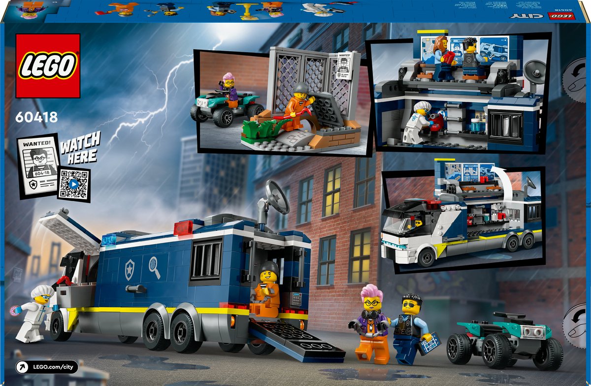 LEGO 60418 City Politielaboratorium in truck Politie Speelgoed voor Kinderen vanaf 7 jaar — afbeelding 23