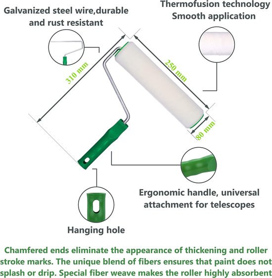 verfroller / Paint Roller Brush Set bol