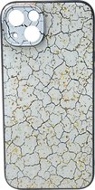 Coque en silicone Print - Back Cover - Convient pour Apple iPhone 15 - Marbre Wit