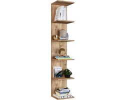 Pochon - Boekenkast Apollo - Pijnboom - 30x35x180 - Boekenkast - Wandkast - Boekenrek - Boekenkast Pijnboom - Boekenplank