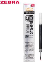 Zebra Sarasa Mark On Gel Pen Refill / Navulling 0.4 Kleur Inkt: Zwart