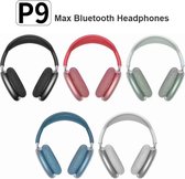 Écouteurs P9 Casque Bluetooth sans fil TWS Écouteurs Subwoofer avec microphone Casque de Gaming mains libres Antibruit Bass - Rose