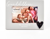 Fotolijst baby grandchildren grijs met zilveren hart van Moments