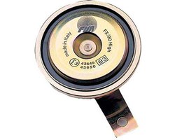 Mono claxon Volt mono claxon 112 db (+ --) Geluidsniveau: Frequentie: Hoog: 450 Hz + -- 5% Frequentie: Laag: 345 Hz + -- 5% Opgenomen vermogen: 50 Watt Gewicht: 310 gram Diameter: 90 mm. Keurmerk: Cee-Ece