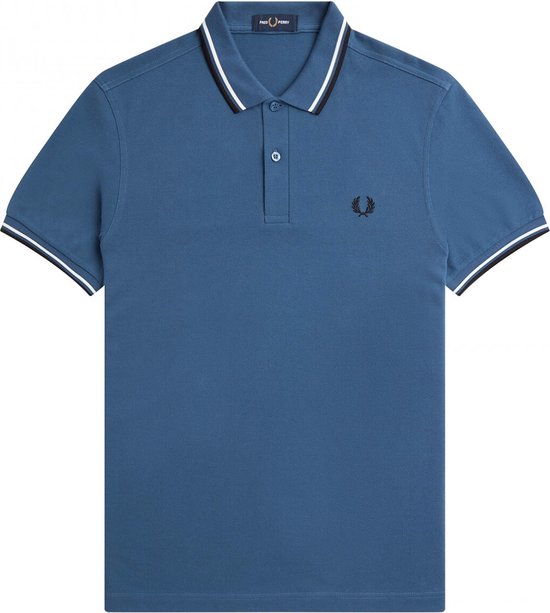 Fred Perry - Twin Tipped Shirt - Blauwe Herenpolo-XXL
