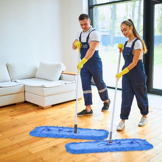 Vloerwisserovertrek Microvezel Compatibel Met Swiffer Sweeper, Dweilmop Vervanging Herbruikbare Dweilkoppen Voor Nat En Droog Gebruik Vervangende Kop, 6 Stuks