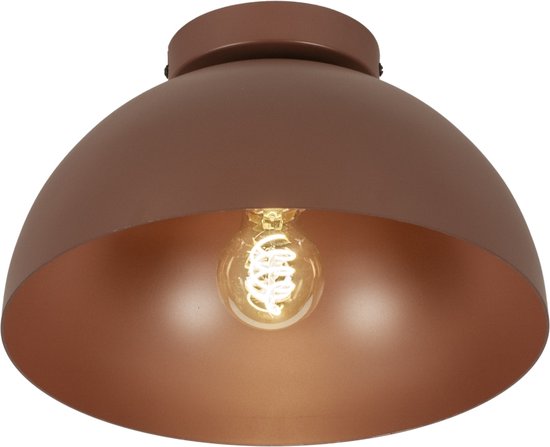 Lumidora Plafondlamp 74965 - Plafonniere - EASTON - E27 - Rood - Bruin - Metaal - ⌀ 30 cm