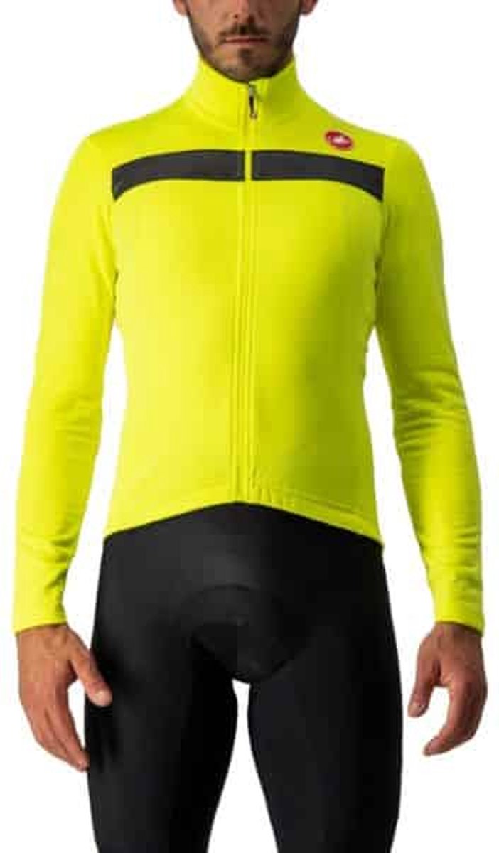 Castelli Fietsshirt lange mouwen Heren Rood Zwart / CA Puro 3 Jersey Fz