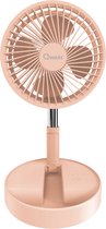 Qware - Mini ventilateur de bureau portable - Pink