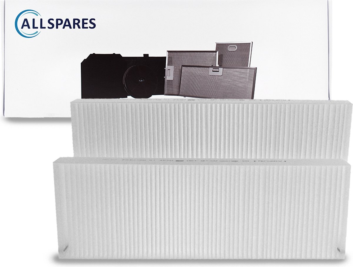 AllSpares WTW-Filter (set van 2) Filterklasse G4 geschikt voor Orcon HRC300/400 / EcoMax/ EcoMax Comfort (560x185x23mm)