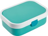 Mepal lunchbox Campus – Broodtrommel met vakjes voor kinderen – Geschikt voor 4 boterhammen – Turquoise