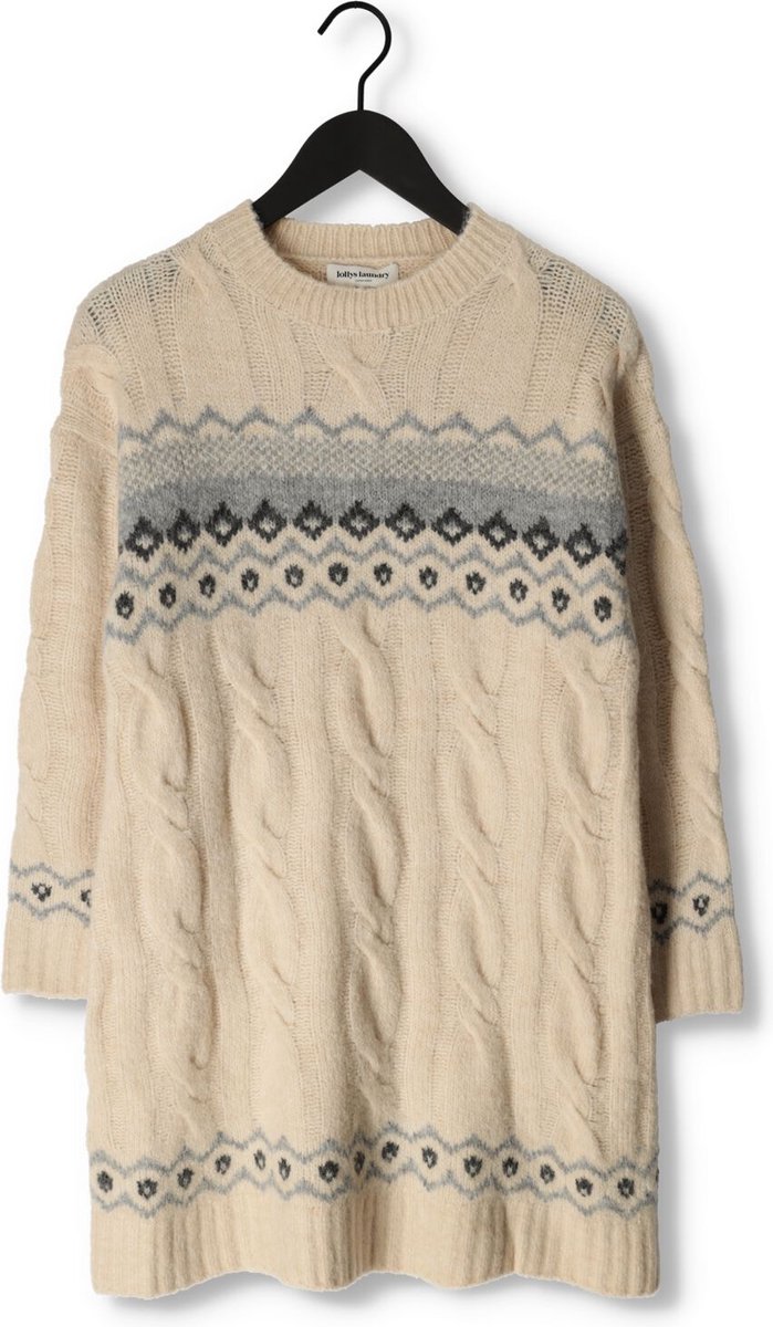 Lollys Laundry Gigi Jumper Truien & vesten Dames - Sweater - Hoodie - Vest- Creme - Maat L