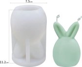 Without Lemon - Siliconen Kaars Mal - Easter Bunny - Pasen - Konijn - 1 Kaars - Kaarsvorm - Candle Molds - DIY - Versie: A
