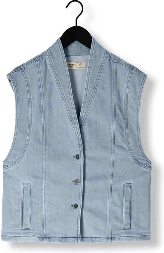 Another Label Unni Denim Vest Blazers Femme - Blauw - Taille XS