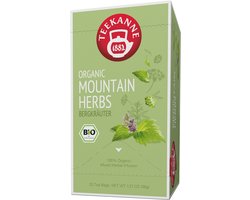 Teekanne - Premium Mountain Herbs - biologisch - kruidenthee thee - 20 theezakjes individueel verpakt - geschikt voor horeca en kantoor - 1 doosje