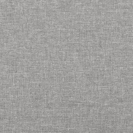 vidaXL Cadre de lit avec tête de lit Tissu Gris clair 120x200 cm - Cadre de lit avec tête de lit - Encadrements de lit avec têtes de lit - Lit - Meubles de couchage