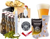 SIMPELBROUWEN® - Luxe Cadeaubox Weizen - Bierbrouwpakket - Zelf bier brouwen pakket - Startpakket - Gadgets Mannen - Cadeau - vaderdag cadeau - vaderdag geschenk - Verjaardag - Cadeau voor man - vaderdag cadeaupakket - vaderdag cadeautje