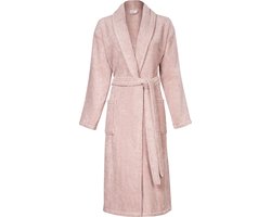 L&G - Unisex Badjas - 100% Turkse Katoen Badjas - XL - Rose - Katoen badstof - Ochtendjas -Sjaalkraag - Badjas dames - Maat XL