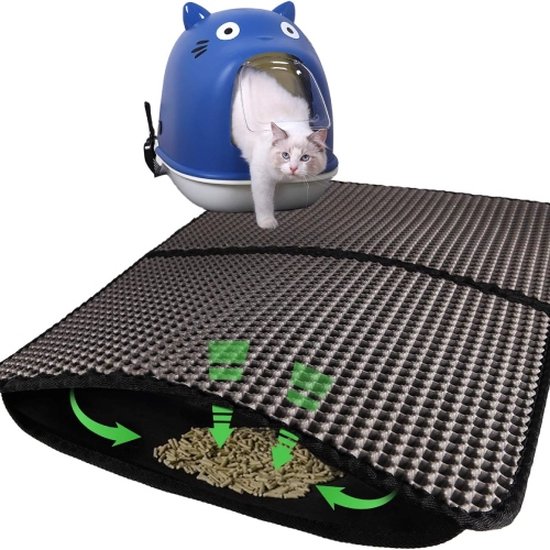XXL Kattenbakmat - Placemat kat - Kattenbak mat - Meisje met de parel