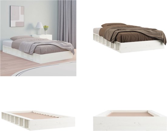 VidaXL Bedframe massief hout - Bed