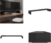 vidaXL Meuble TV/Riser de moniteur Noir 120x30x13 cm Verre - Meuble TV - Meubles TV - Meuble TV - Meubles TV