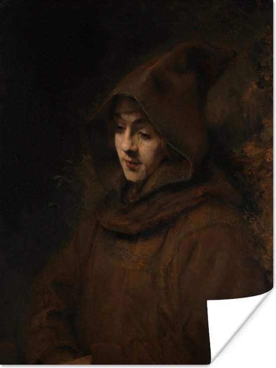 Affiche Titus en habit - Rembrandt van Rijn - 60x80 cm