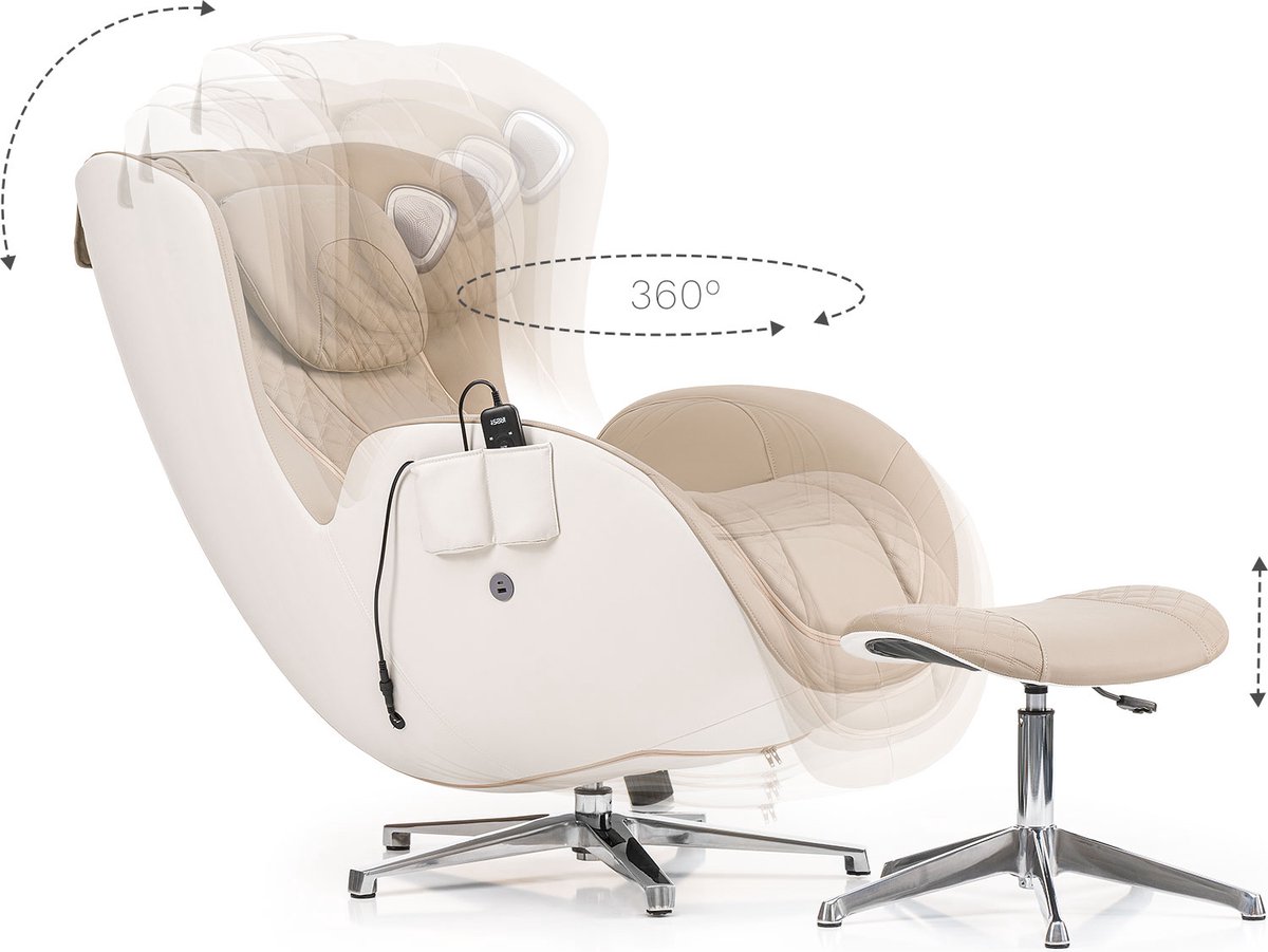 Afbeelding 2 van iRest QL A165 Massagestoel Beige