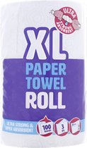 Keukenpapier XL - 100 Vellen, 3-laags, Extra Grote Rol