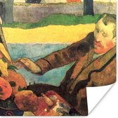 Poster De zonnebloemenschilder - Vincent van Gogh - 30x30 cm