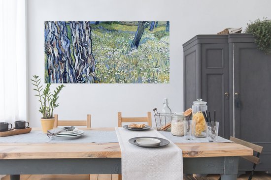 Affiche Troncs d'arbres dans l'herbe - Vincent van Gogh - 160x80 cm