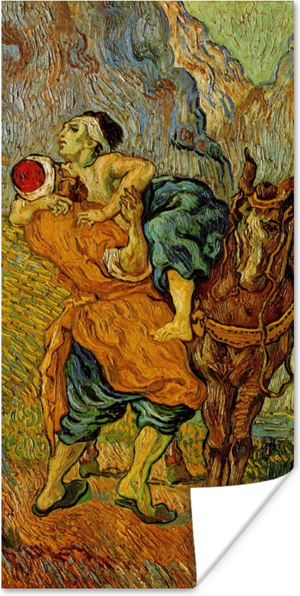 Poster De barmhartige Samaritaan - Vincent van Gogh - 20x40 cm