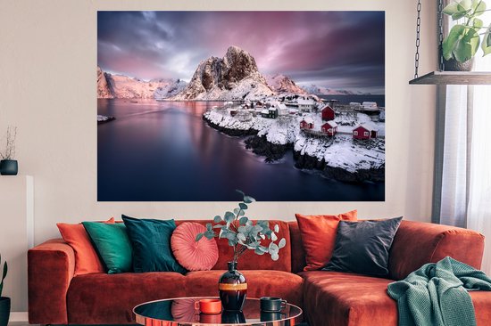 Affiche Lofoten Norvège 150x75 cm - Tirage photo sur Poster (décoration murale salon / chambre)